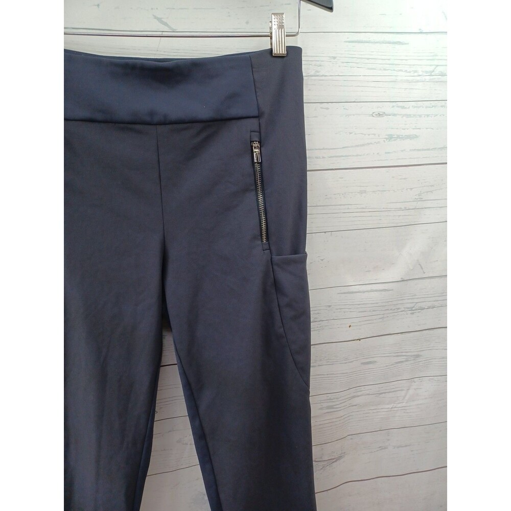 Athleta Legging Pants Size 8 Zip Pockets Black Stretch RN# 54023 - Picture 3 of 8